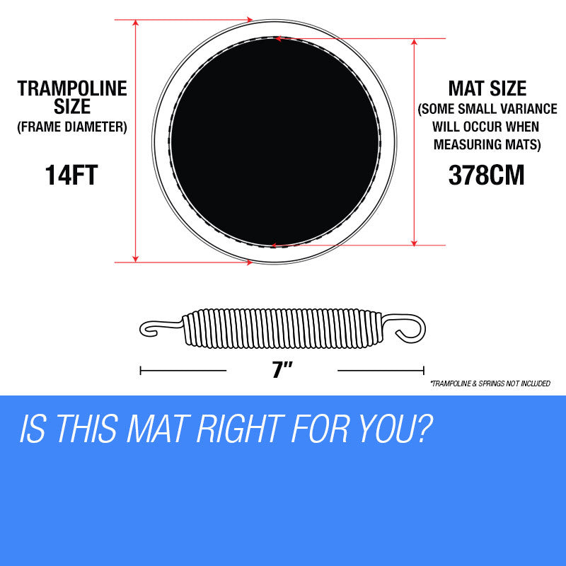 14ft Replacement Trampoline Mat - Spare Foot Parts